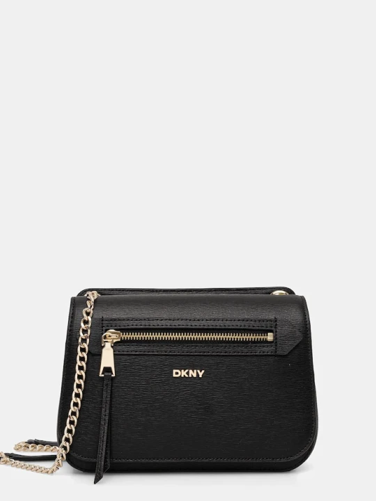 Zdjęcie produktu DKNY torebka skórzana BRYANT czarny