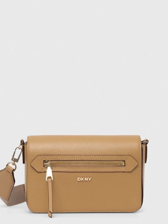 Zdjęcie produktu Dkny torebka skórzana beżowy