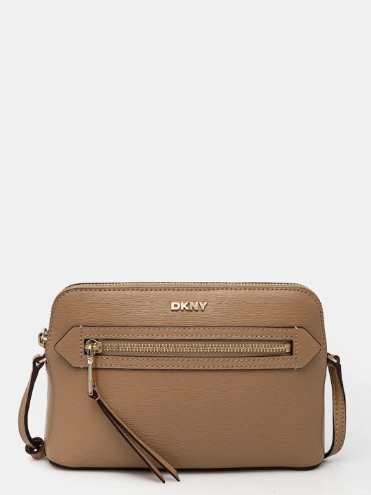 Zdjęcie produktu DKNY torebka skórzana beżowy