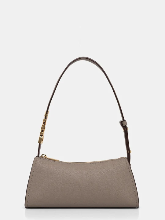 Zdjęcie produktu DKNY torebka bagietka damska skórzana beżowy