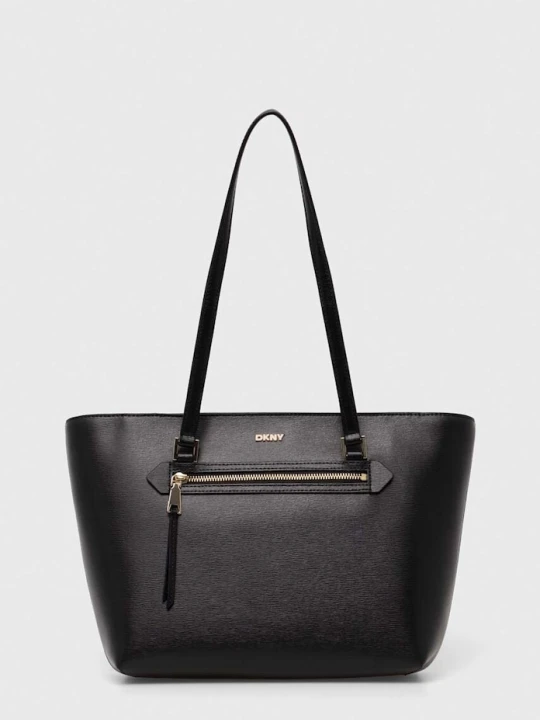 Zdjęcie produktu DKNY torebka shopper damska skórzana czarny