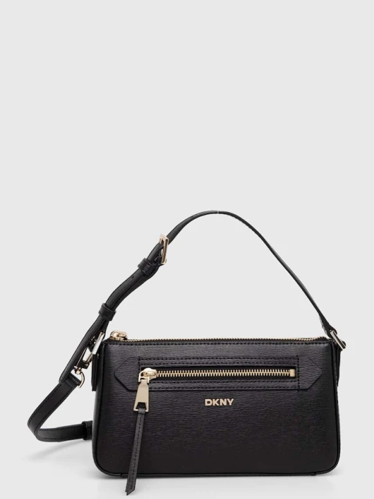 Zdjęcie produktu DKNY torebka crossbody damska skórzana czarny