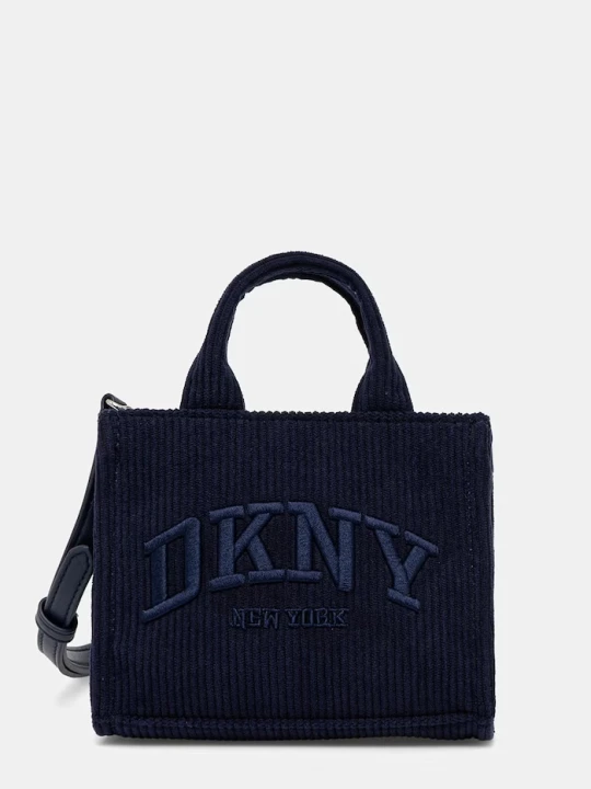 Zdjęcie produktu Dkny torebka sztruksowa HADLEE granatowy