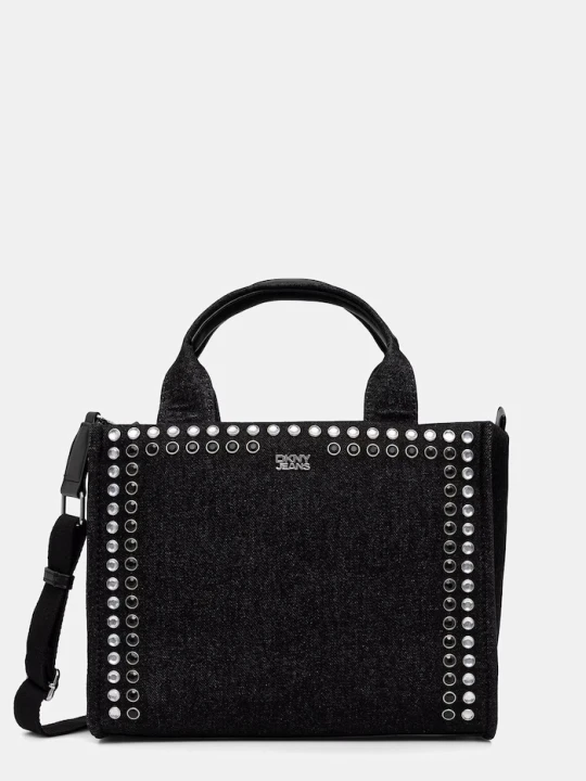 Zdjęcie produktu DKNY torebka tote damska jeansowa czarny