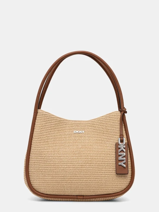 Zdjęcie produktu DKNY torebka tote damska pleciona beżowy