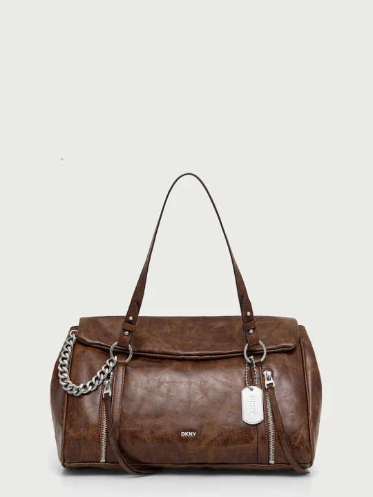 Zdjęcie produktu DKNY torebka tote damska z imitacji skóry brązowy