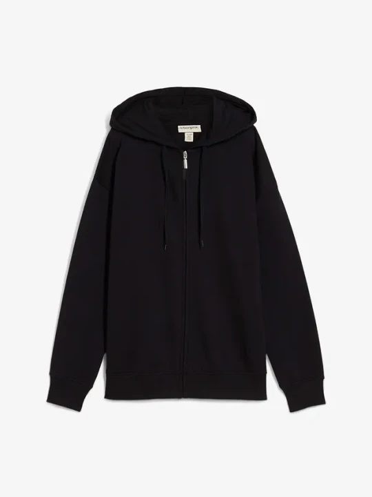 Zdjęcie produktu Długa bluza rozpinana BonPrix czarny