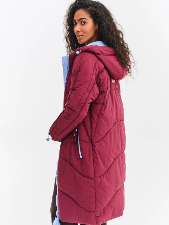Zdjęcie produktu Długa kurtka zimowa Montreal Skyline Rouge XS