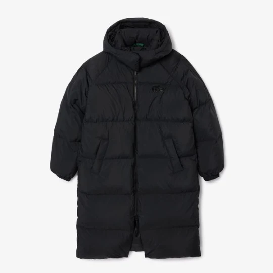 Zdjęcie produktu Długa puchowa kurtka oversize z logo Lacoste