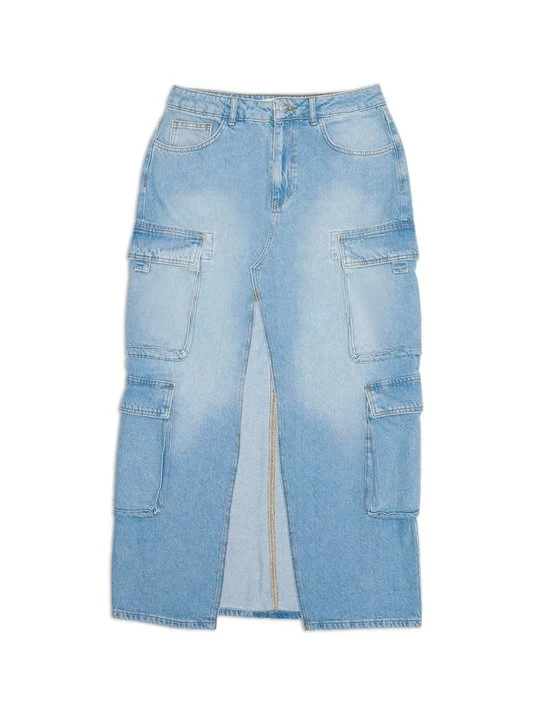 Zdjęcie produktu Długa spódnica 2Y Studios niebieski denim