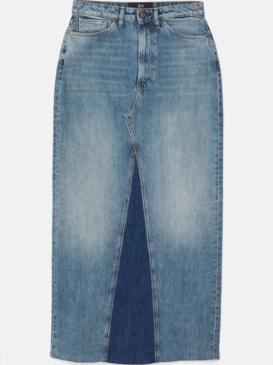 Zdjęcie produktu Długa spódnica 3x1 jasnoniebieski denim