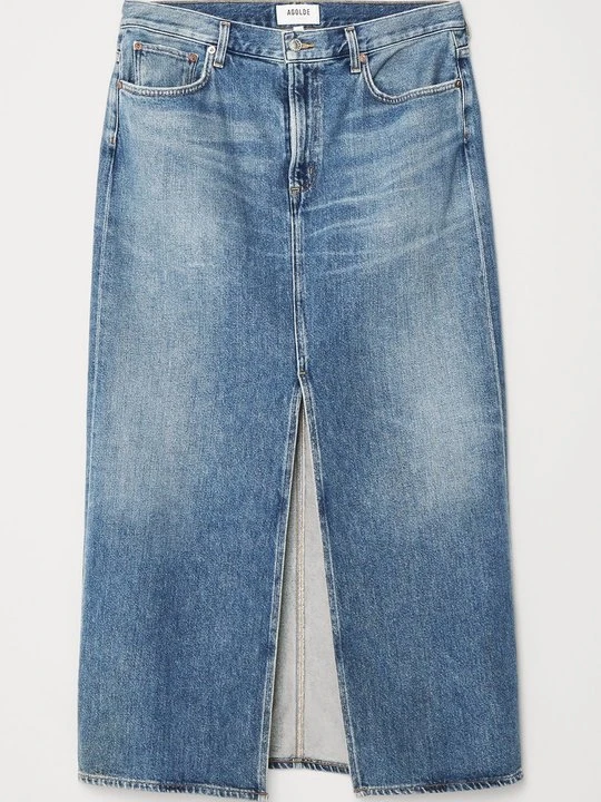 Zdjęcie produktu Długa spódnica Agolde niebieski denim