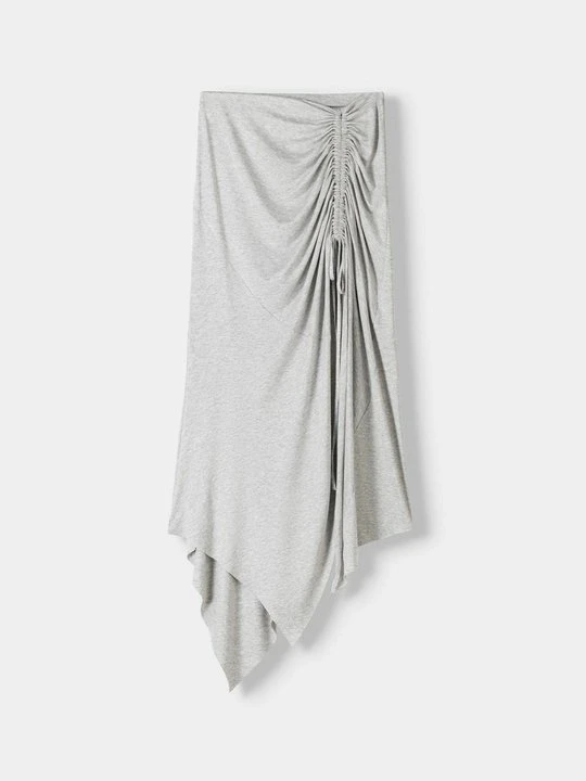 Zdjęcie produktu Długa spódnica Bershka szary melanż