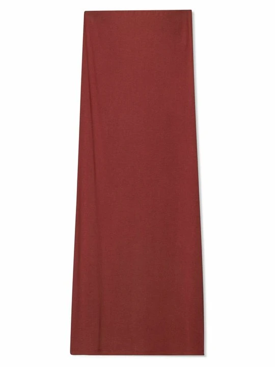 Zdjęcie produktu Długa spódnica Bershka ciemnoczerwony