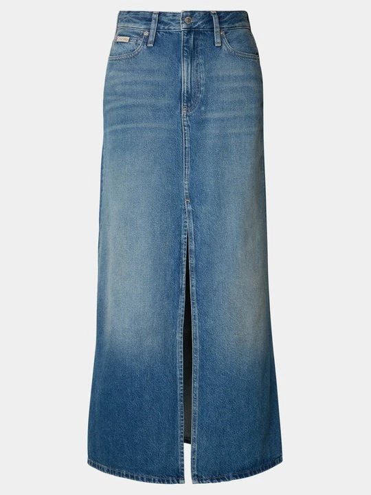 Zdjęcie produktu Długa spódnica Calvin Klein Jeans ciemnoniebieski