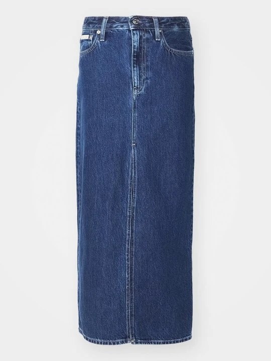 Zdjęcie produktu Długa spódnica Calvin Klein Jeans ciemnoniebieski
