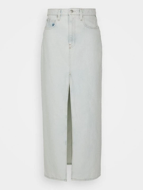 Zdjęcie produktu Długa spódnica Calvin Klein Jeans jasnoniebieski denim