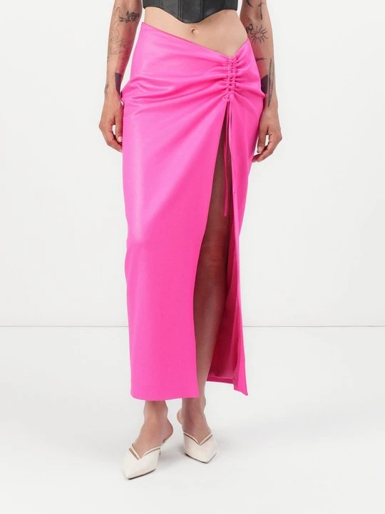 Zdjęcie produktu Długa spódnica Chiara Ferragni różowy neon