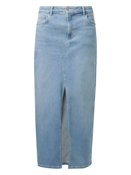Zdjęcie produktu Długa spódnica Comma Casual Identity niebieski denim