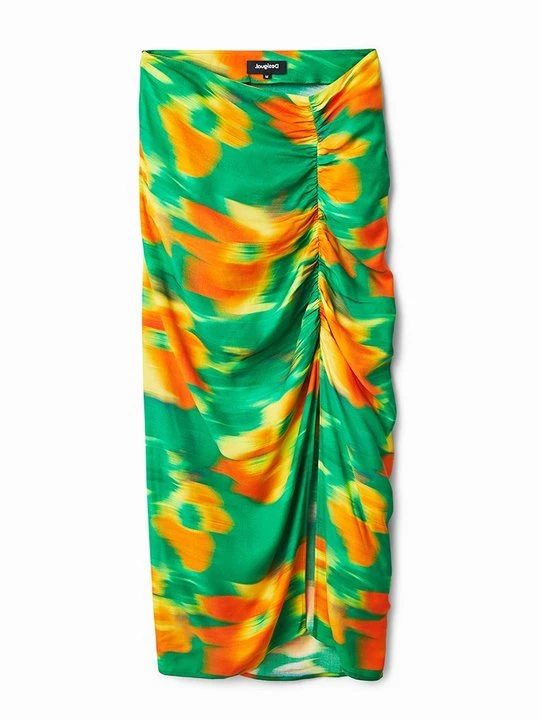 Zdjęcie produktu Długa spódnica Desigual zielony neon