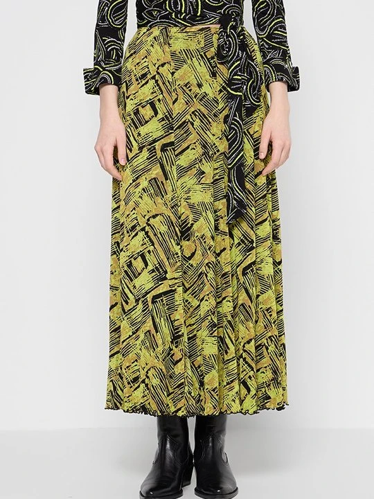 Zdjęcie produktu Długa spódnica Diane Von Furstenberg jasnozielony