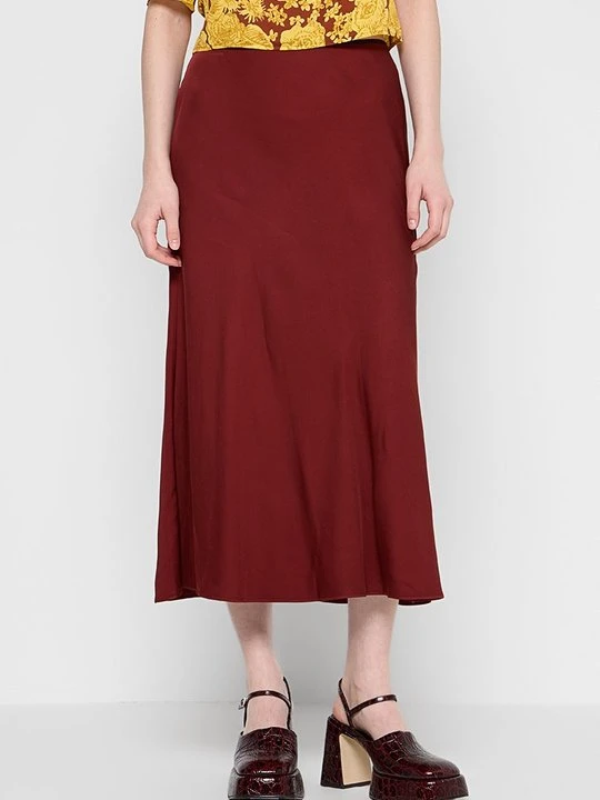 Zdjęcie produktu Długa spódnica Diane Von Furstenberg bordowy