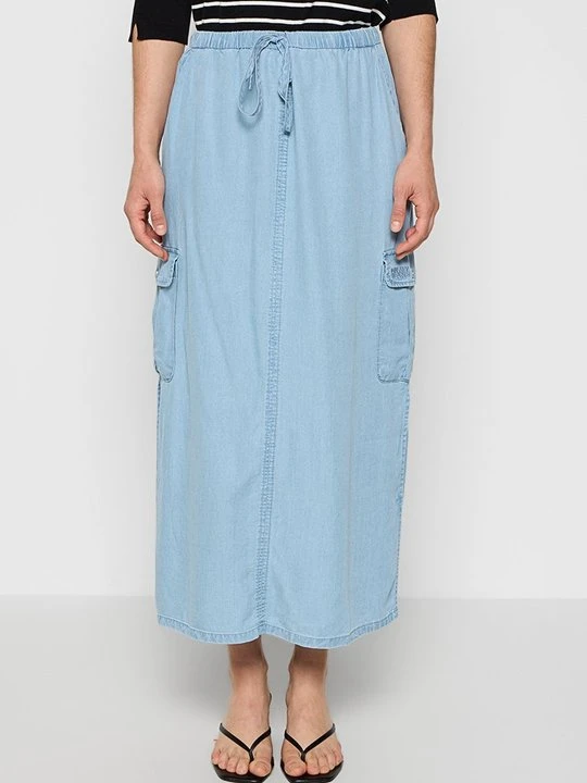 Zdjęcie produktu Długa spódnica DKNY jasnoniebieski