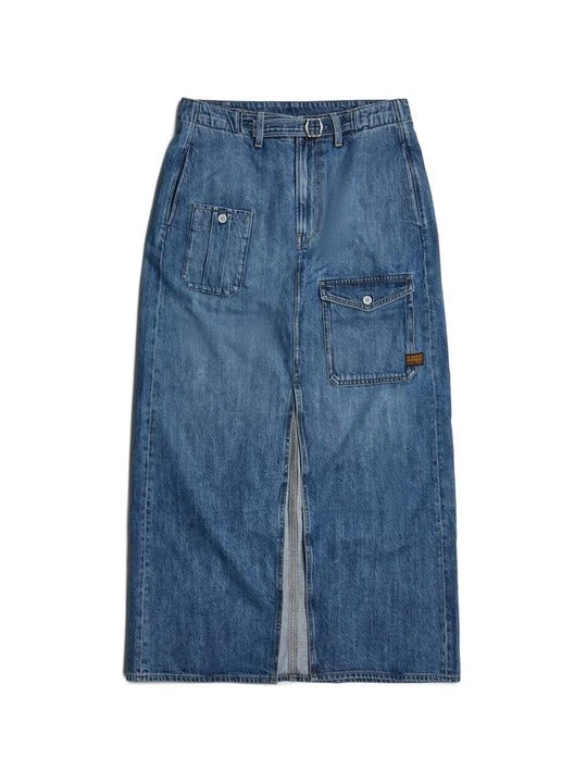 Zdjęcie produktu Długa spódnica G-Star niebieski denim