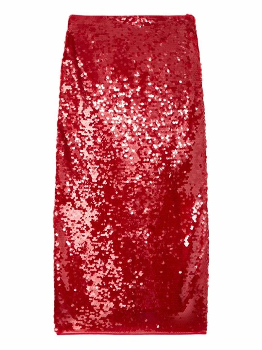 Zdjęcie produktu Długa spódnica Marks & Spencer czerwony