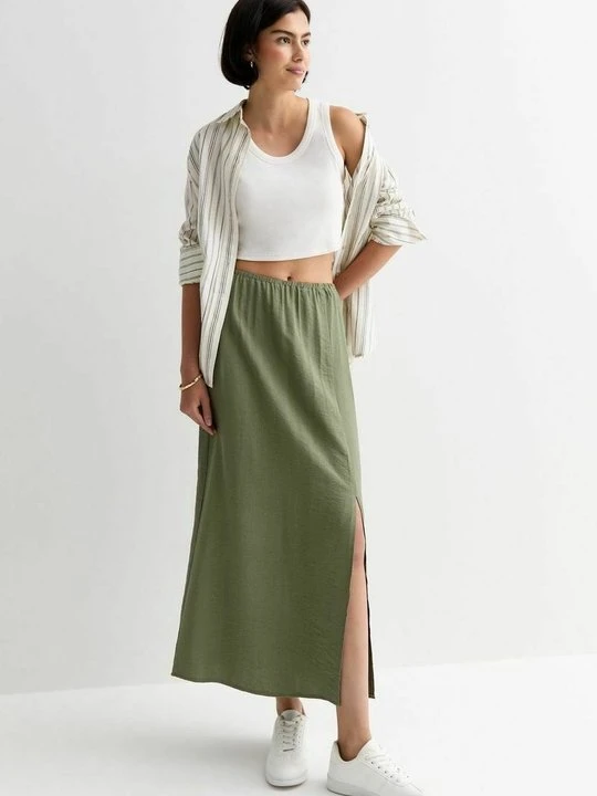 Zdjęcie produktu Długa spódnica New Look khaki