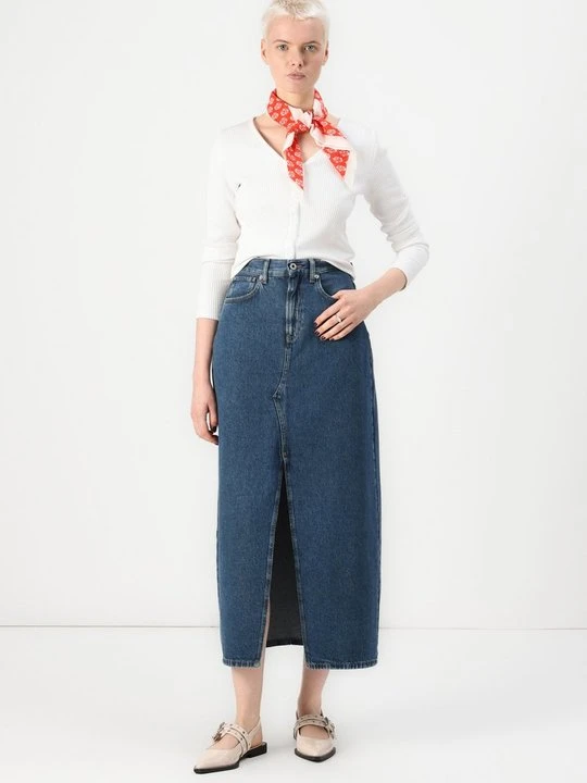Zdjęcie produktu Długa spódnica Pepe Jeans niebieski denim