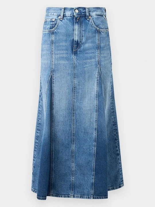 Zdjęcie produktu Długa spódnica Replay niebieski denim