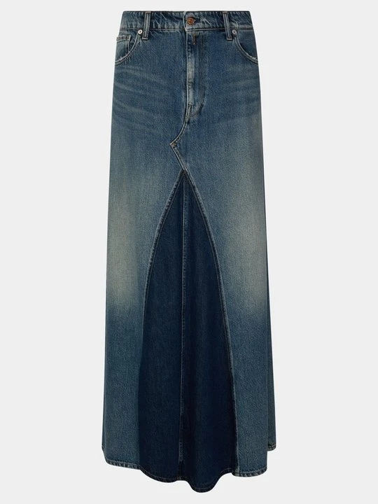 Zdjęcie produktu Długa spódnica Replay niebieski denim
