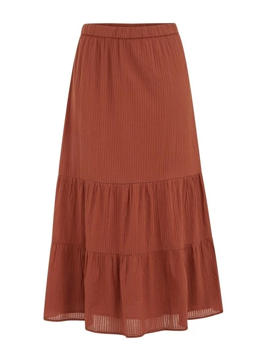 Zdjęcie produktu Długa spódnica WE Fashion brązowy