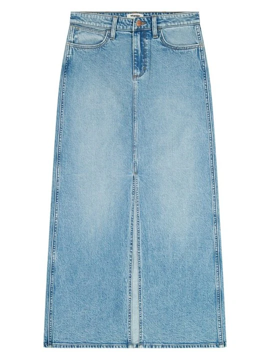 Zdjęcie produktu Długa spódnica Wrangler niebieski denim