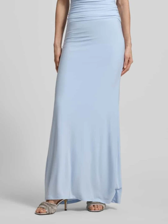 Zdjęcie produktu długa spódnica z drapowaniami model 'Mimi Flute Maxi Skirt' Forever New Jasnoniebieski melanż