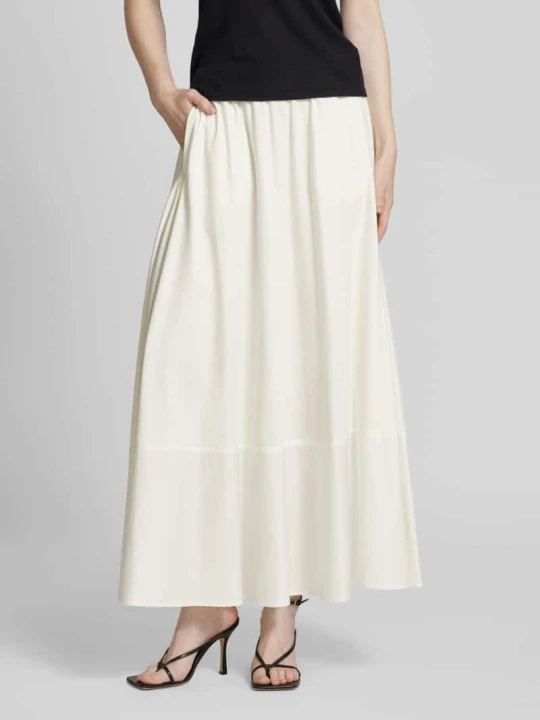 Zdjęcie produktu Długa spódnica z elastycznym pasem model ‘ROAL’ MM By Max Mara Złamany biały
