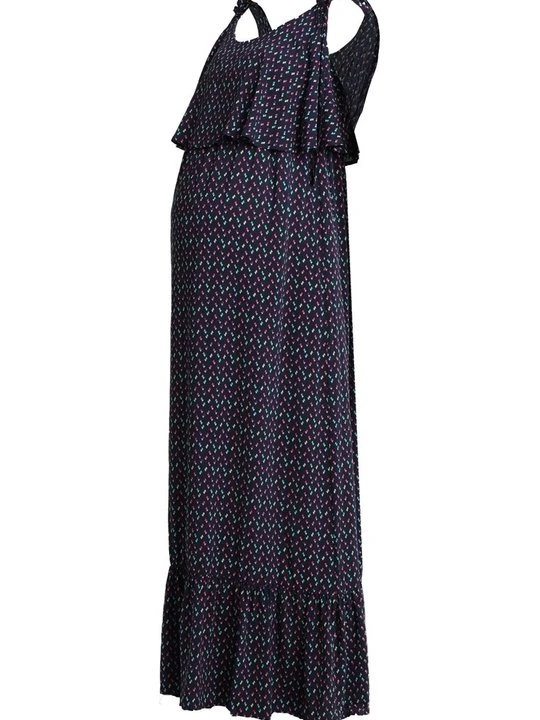 Zdjęcie produktu Długa sukienka 9Fashion granatowy