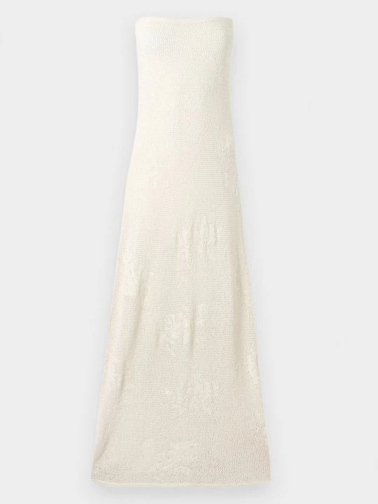 Zdjęcie produktu Długa sukienka Abercrombie & Fitch biały