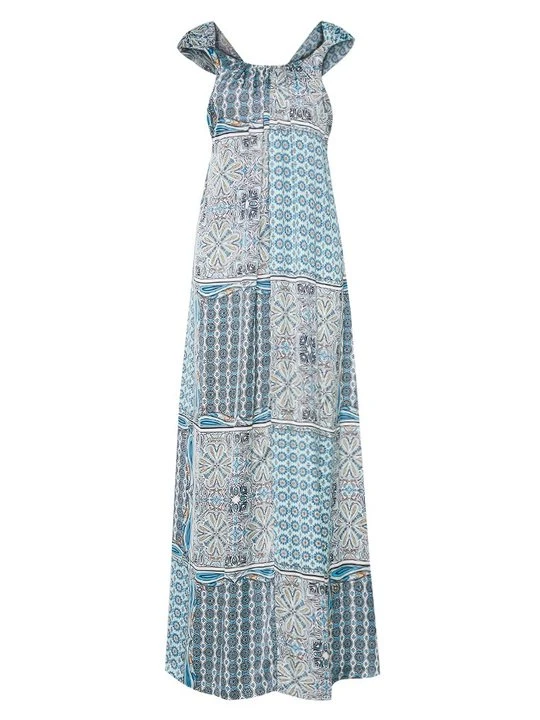 Zdjęcie produktu Długa sukienka CLAUDIE PIERLOT niebieski