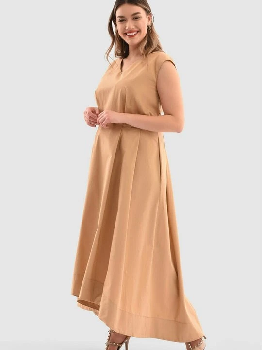 Zdjęcie produktu Długa sukienka Closet wielbłądzi