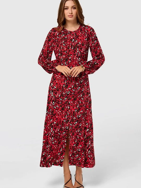 Zdjęcie produktu Długa sukienka Closet czerwony