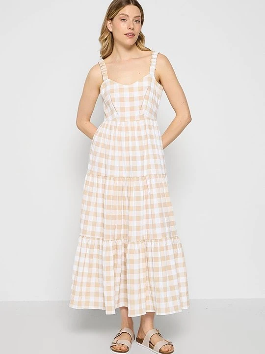 Zdjęcie produktu Długa sukienka Closet beżowy