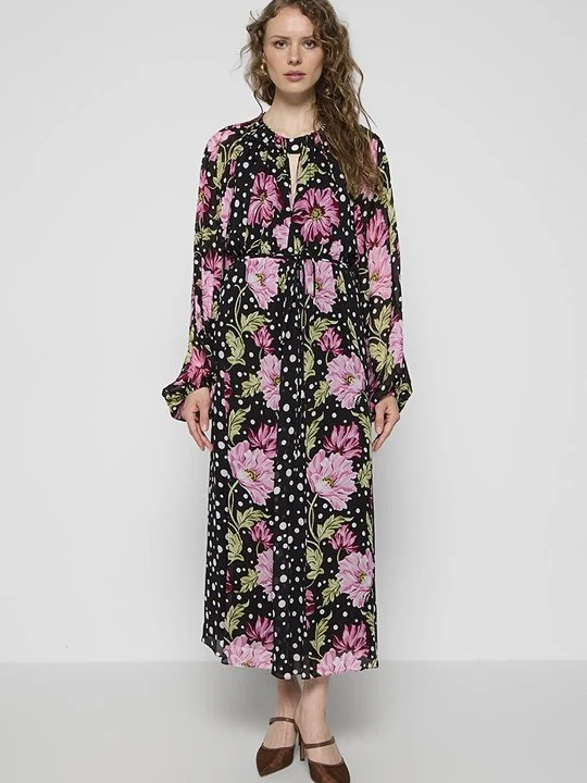 Zdjęcie produktu Długa sukienka Diane Von Furstenberg czarny