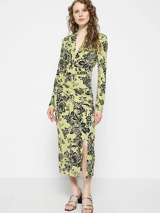 Zdjęcie produktu Długa sukienka Diane Von Furstenberg zielony