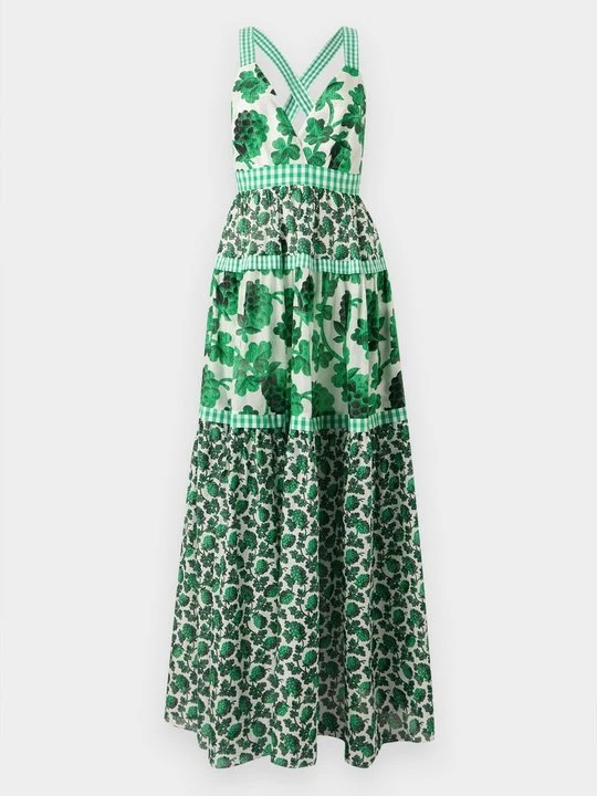 Zdjęcie produktu Długa sukienka Diane Von Furstenberg zielony