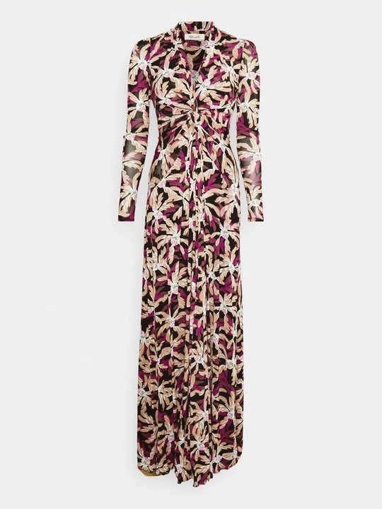 Zdjęcie produktu Długa sukienka Diane Von Furstenberg brązowy