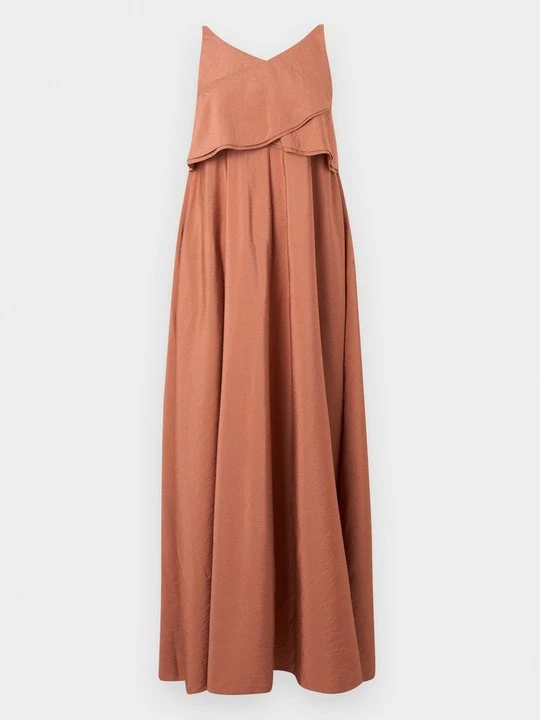 Zdjęcie produktu Długa sukienka Emporio Armani ochra