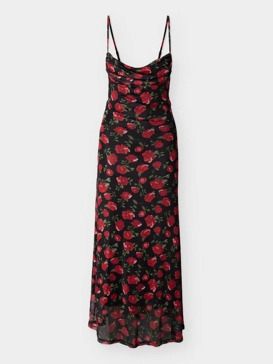 Zdjęcie produktu Długa sukienka Gina Tricot czarny