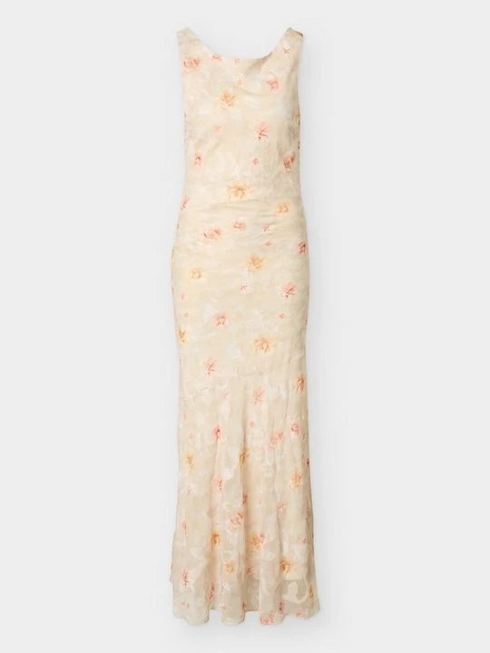 Zdjęcie produktu Długa sukienka Gina Tricot morelowy